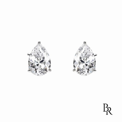 Сребърни обеци с циркони "Crystalina"