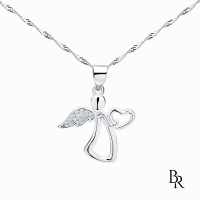 Сребърно колие ANGEL'S HEART