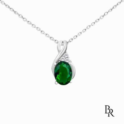Сребърно колие с цирконии ENCHANTRESS