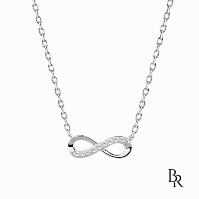 Сребърно колие символ безкрайност INFINITY